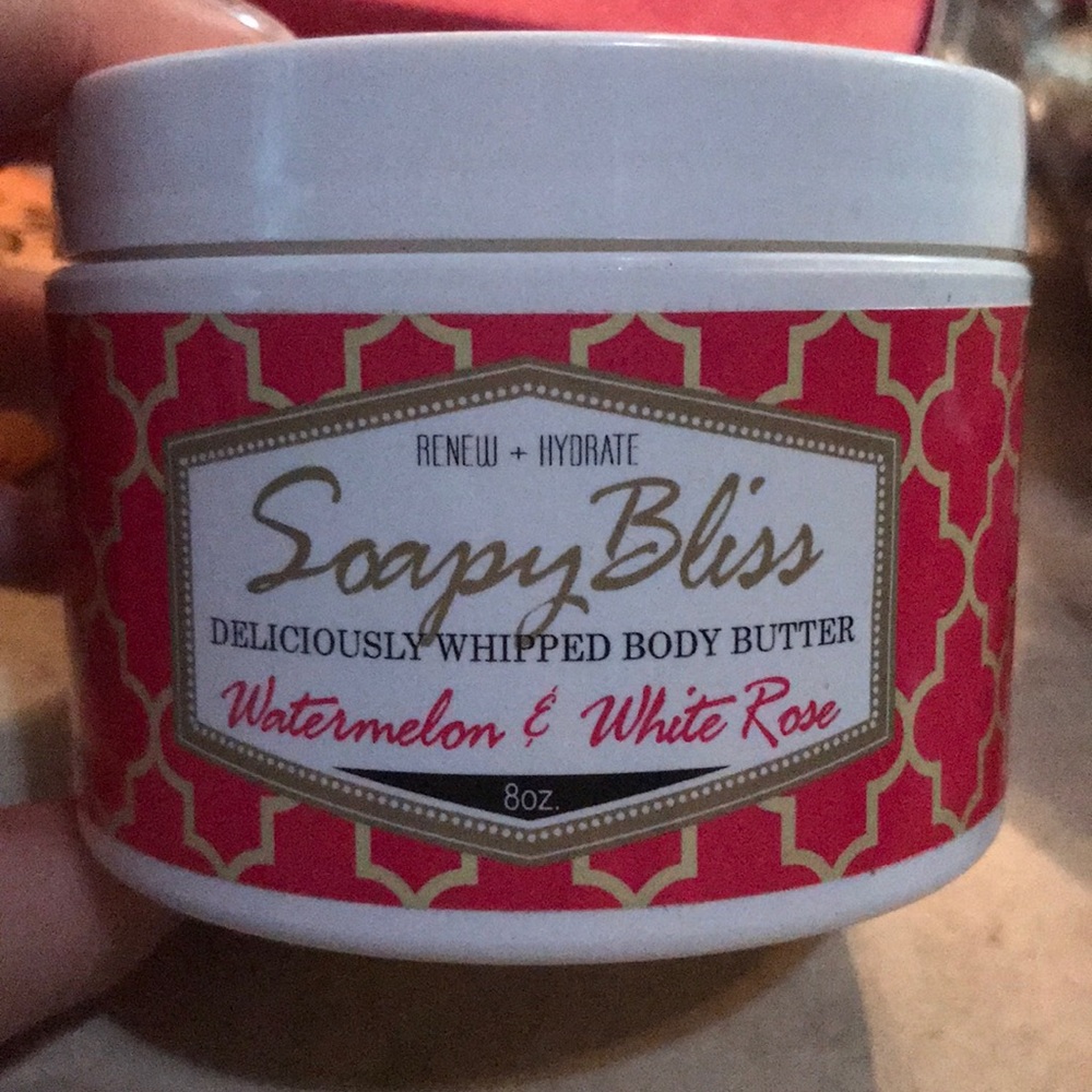 Watermelon and white rose body butter